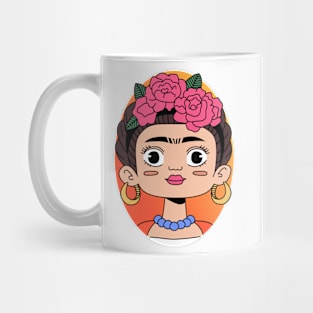 Frida kahlo cute kawaii woman feminist Mug